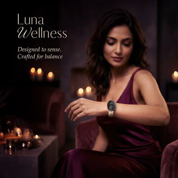 Titan Orbis Women Smartwatch with 1.62" AMOLED Display, Luna Wellness, Animated Watch faces, Stress monitoring