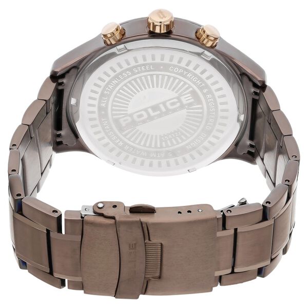 Police Quartz Multifunction Black Dial Stainless Steel Strap Watch for Men - image number 4