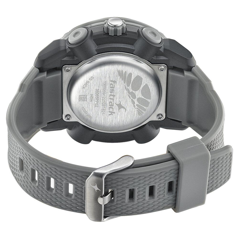 Buy Online Fastrack Streetwear Grey Dial with Grey Colour Strap