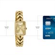 Poze By Sonata Quartz Analog Golden Dial Gold Metal Strap Watch For Women - image number 3