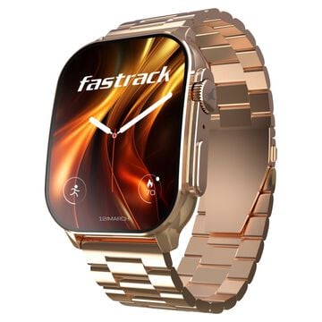 Fastrack Revoltt FS2 Pro (Metal) 1.96" Super AMOLED Smart Watch Metal Body with 1000 Nits Brightness BP & Sleep Monito