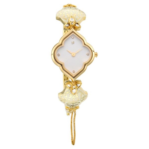 Titan Nebula Deccan Treasures Quartz Analog 18 Karat Solid Gold Watch for Women - image number 1