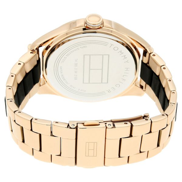 Tommy Hilfiger Quartz Multifunction Rose Gold Dial Bimetal Strap Watch for Women - image number 3