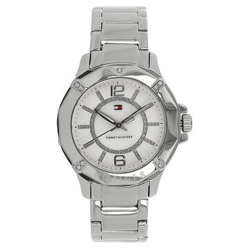 Tommy Hilfiger Quartz Analog White Dial Bimetal Strap Watch for Women