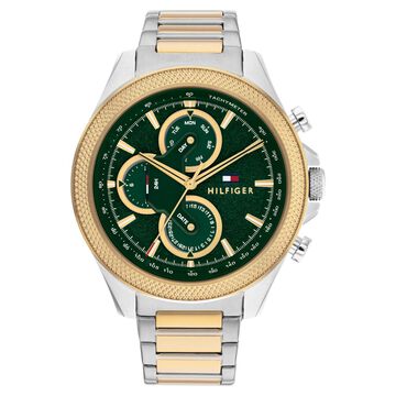 Tommy Hilfiger Quartz Multifunction Green dial Stainless Steel Strap Watch for Men