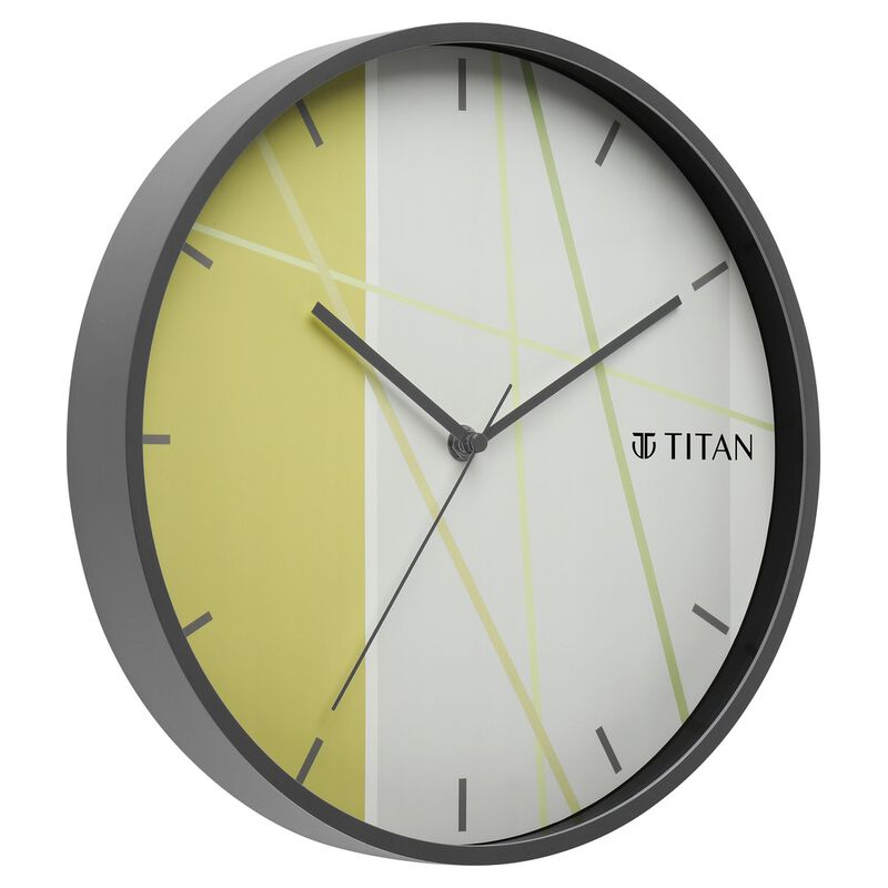 Trendy & Modern looking Multi-coloured Dial Wall Clock Inspired from Bamboo Shoots - 30.5 cm x 30.5 cm (Medium) - image number 1
