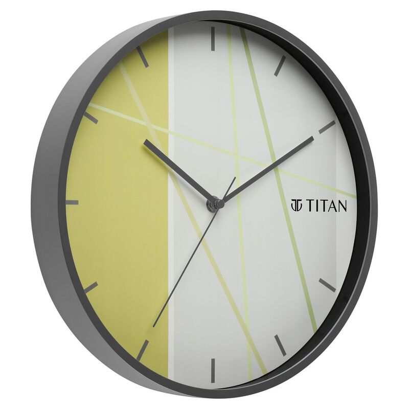 Titan Trendy & Modern looking Multi-coloured Dial Wall Clock Inspired from Bamboo Shoots - 30.5 cm x 30.5 cm (Medium) - image number 1