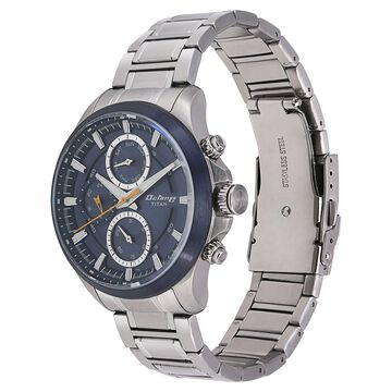 Titan Octane Blue Dial Quartz Multifunction Stainless Steel Strap watch for Men