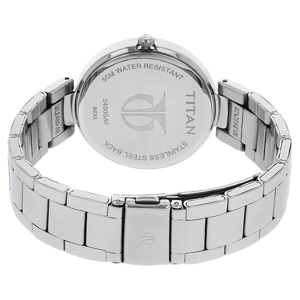 Titan Workwear Silver Dial Women Watch With Stainless Steel Strap - image number 3