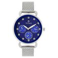 Titan Quartz Multifunction Rose Gold Dial Stainless Steel Strap Watch for Women