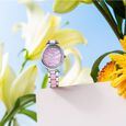 Sonata Poze Quartz Analog Brown Mother Of Pearl Dial Bimetal Strap Watch For Women