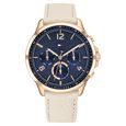 Tommy Hilfiger Blue Dial Leather Strap Watch for Women - image number 0