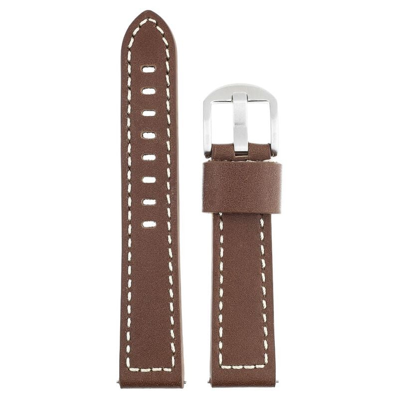 20 mm Brown Genuine Leather Straps for Men