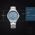 Titan Palette Of Time Quartz Analog with Date Blue Dial Stainless Steel Strap Watch For Men - image number 2