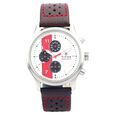 Titan Quartz Chronograph Silver Dial Leather Strap Watch for Men