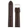 22 mm Brown Genuine Leather Strap for Men - image number 0