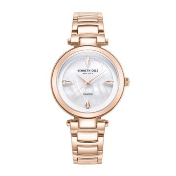 Kenneth Cole Quartz Analog White Dial Stainless Steel Strap Watch for Women