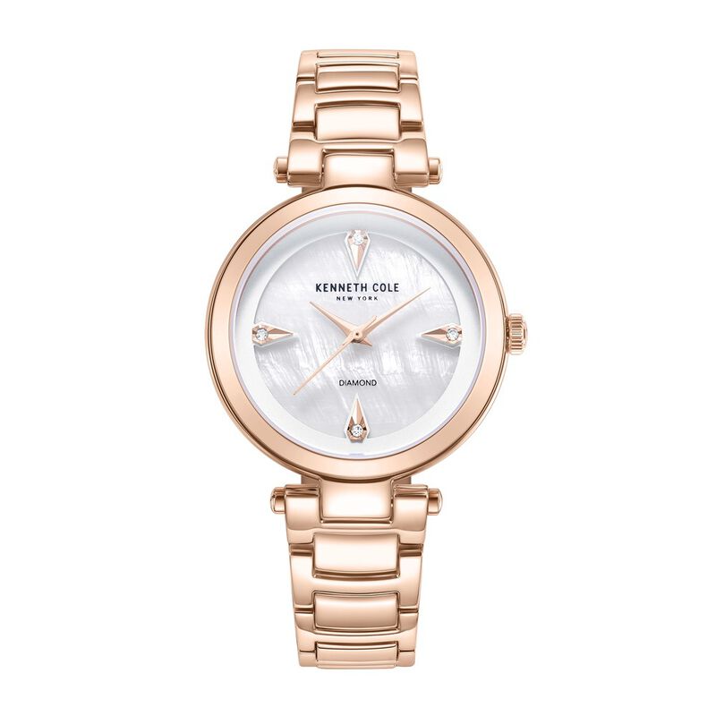 Kenneth Cole Quartz Analog White Dial Stainless Steel Strap Watch for Women - image number 0