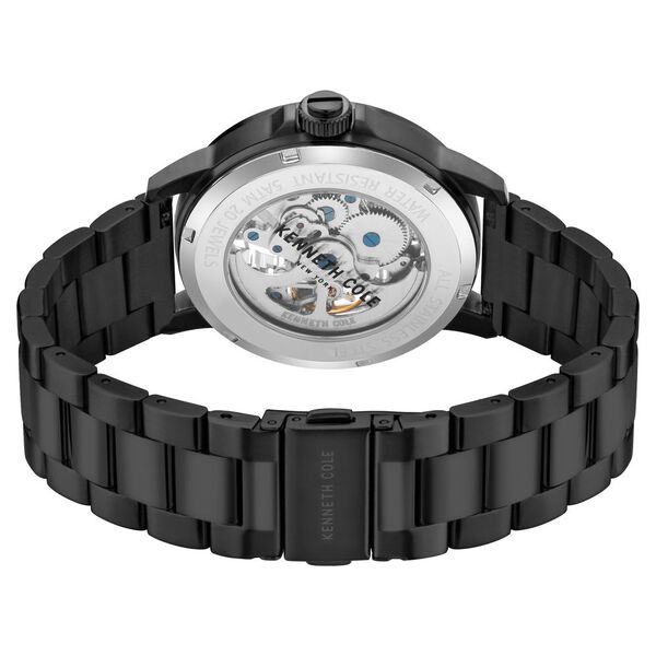 Kenneth Cole Automatic Grey Dial Leather Strap Watch for Men - image number 4