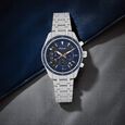 Titan Quartz Chronograph Blue Dial Stainless Steel Strap Watch for Men - image number 0