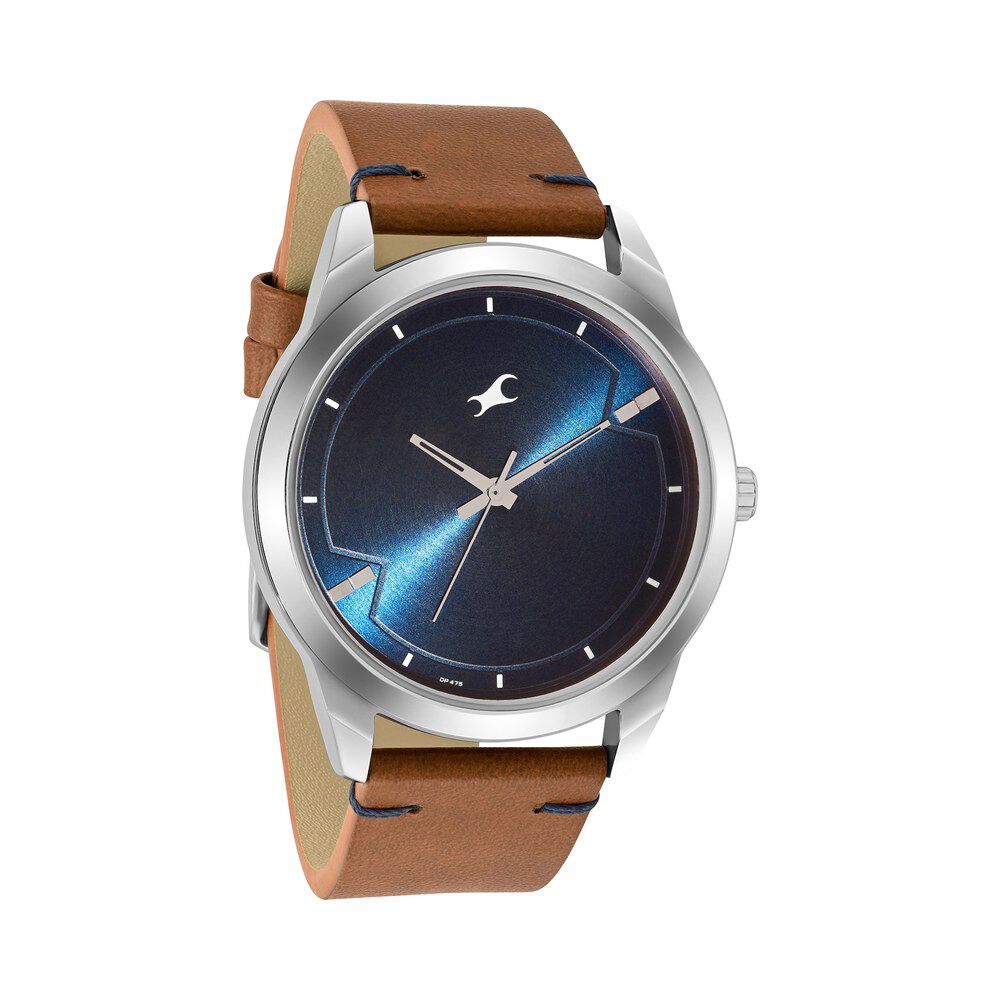 Buy Online Fastrack Stunners Quartz Analog Blue dial Leather Strap