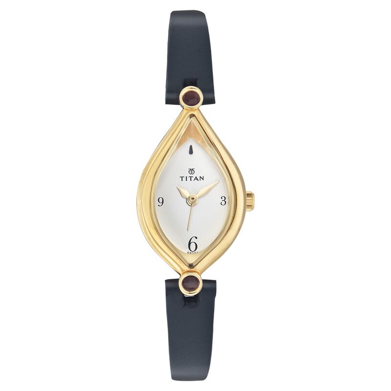 Titan Quartz Analog Silver Dial Watch for Women