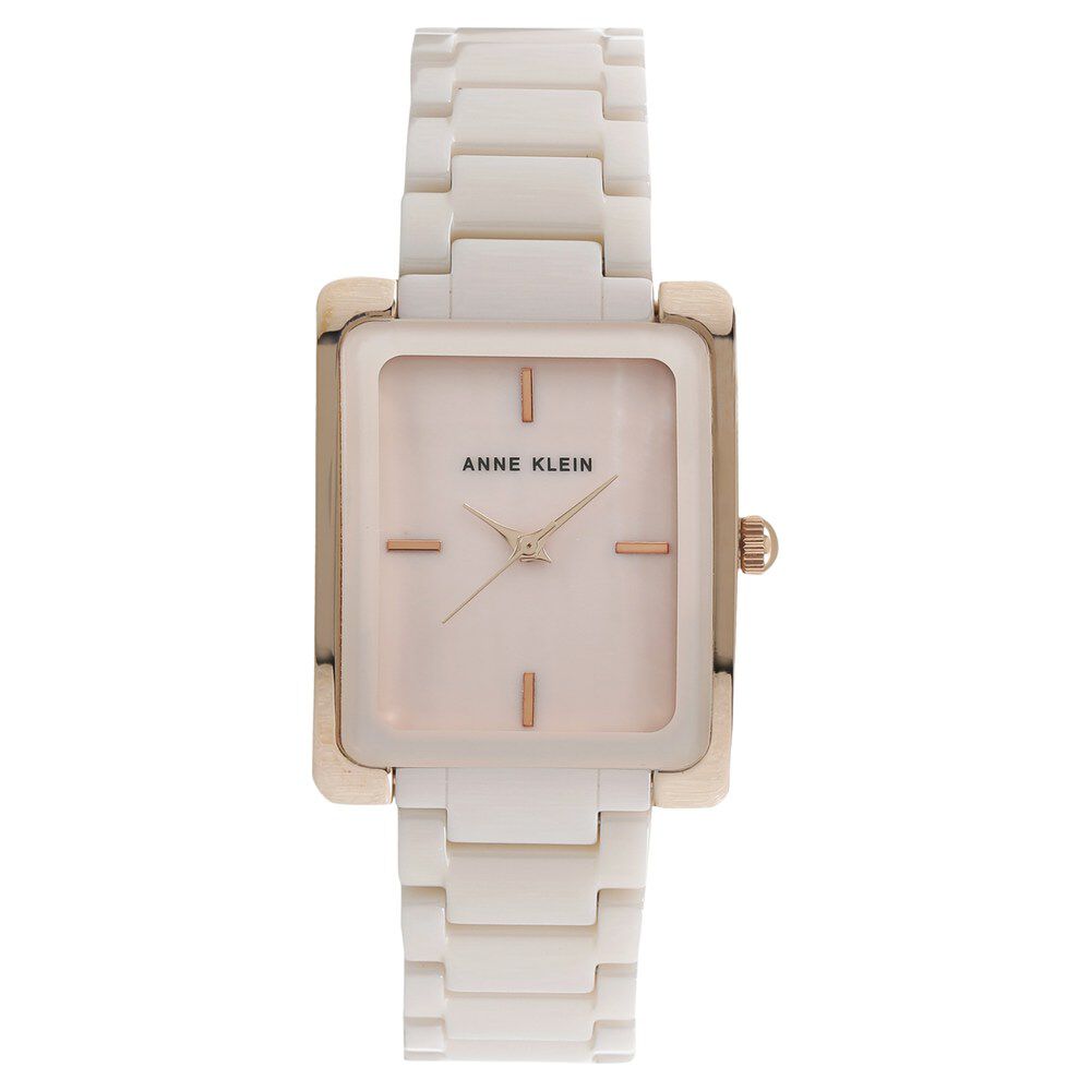 Buy Online Anne Klein Quartz Analog Pink Dial Ceramic Strap Watch for Women ncak2952lprg Titan