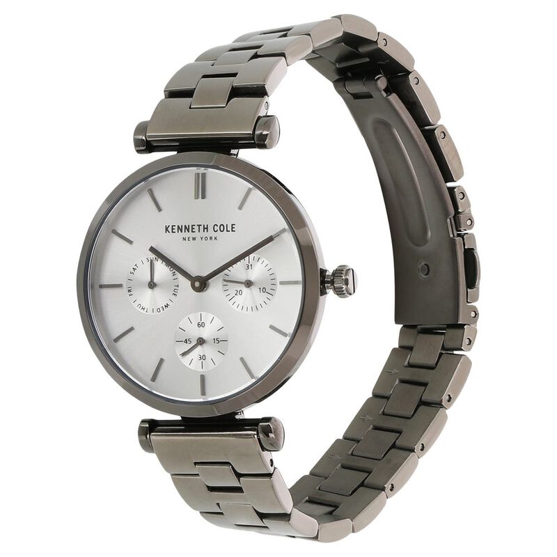 Kenneth Cole Quartz Multifunction Silver Dial Stainless Steel Strap Watch for Women - image number 1