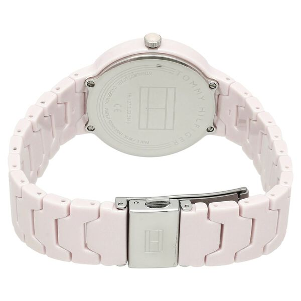 Tommy Hilfiger Quartz Analog Pink Dial Ceramic Strap Watch for Women - image number 4