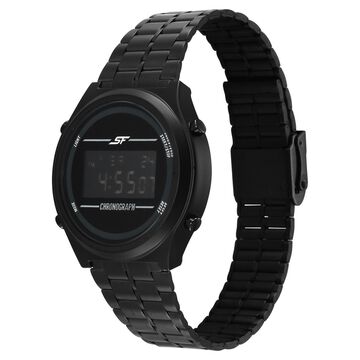 SF CirQle Digital Dial Stainless Steel Strap Watch For Men