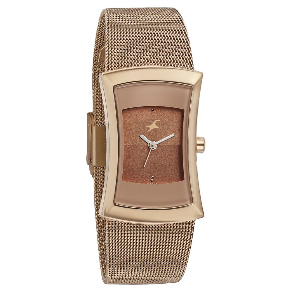 Buy Online Fastrack Pulse Quartz Analog Two Toned Dial Stainless