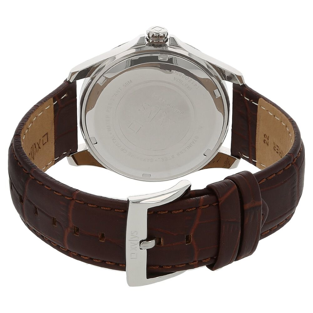 ♥ Buy Online Xylys Quartz Analog Brown Dial Brown Leather Strap