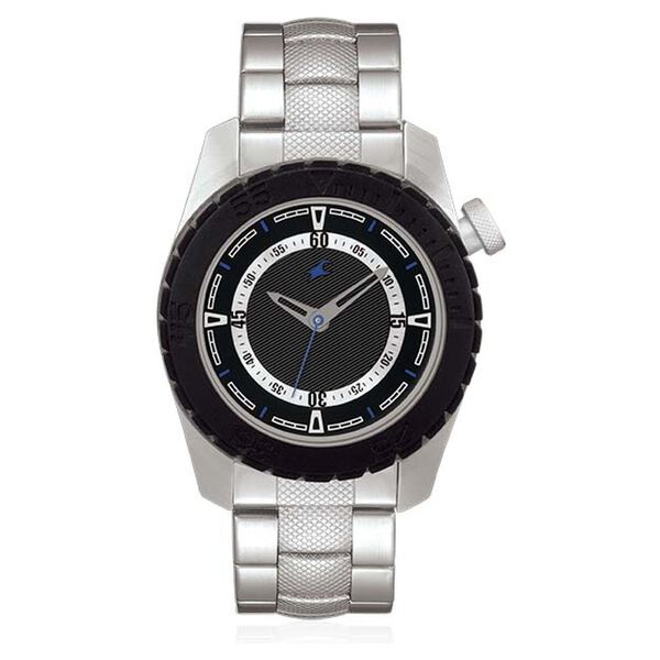 Fastrack Quartz Analog Black Dial Stainless Steel Strap Watch for Guys - image number 0