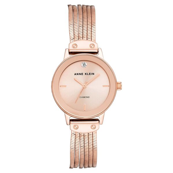 Anne Klein Quartz Analog Rose Gold Dial Metal Strap Watch for Women - image number 0