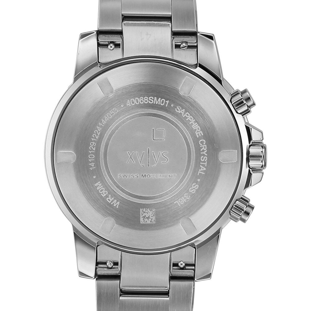 Buy Online Xylys Swiss Quartz Black Dial Silver Stainless Steel