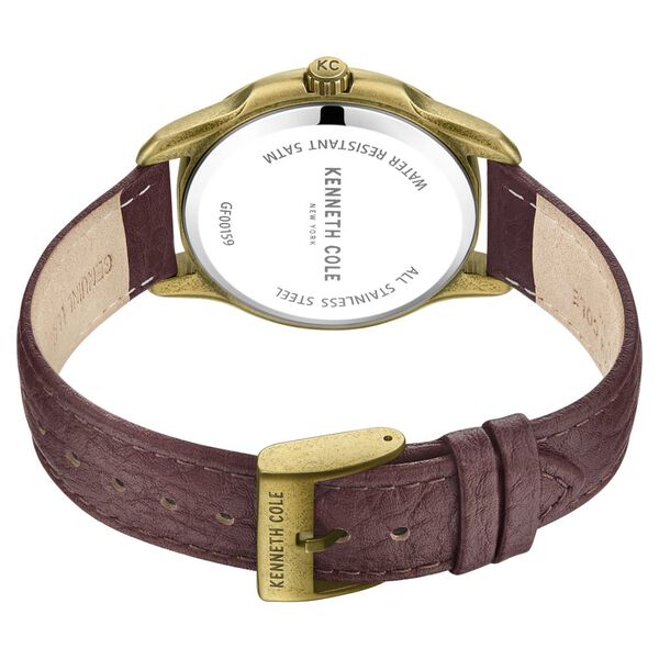 Kenneth Cole Quartz Multifunction Brown dial Leather Strap Watch for Men - image number 4