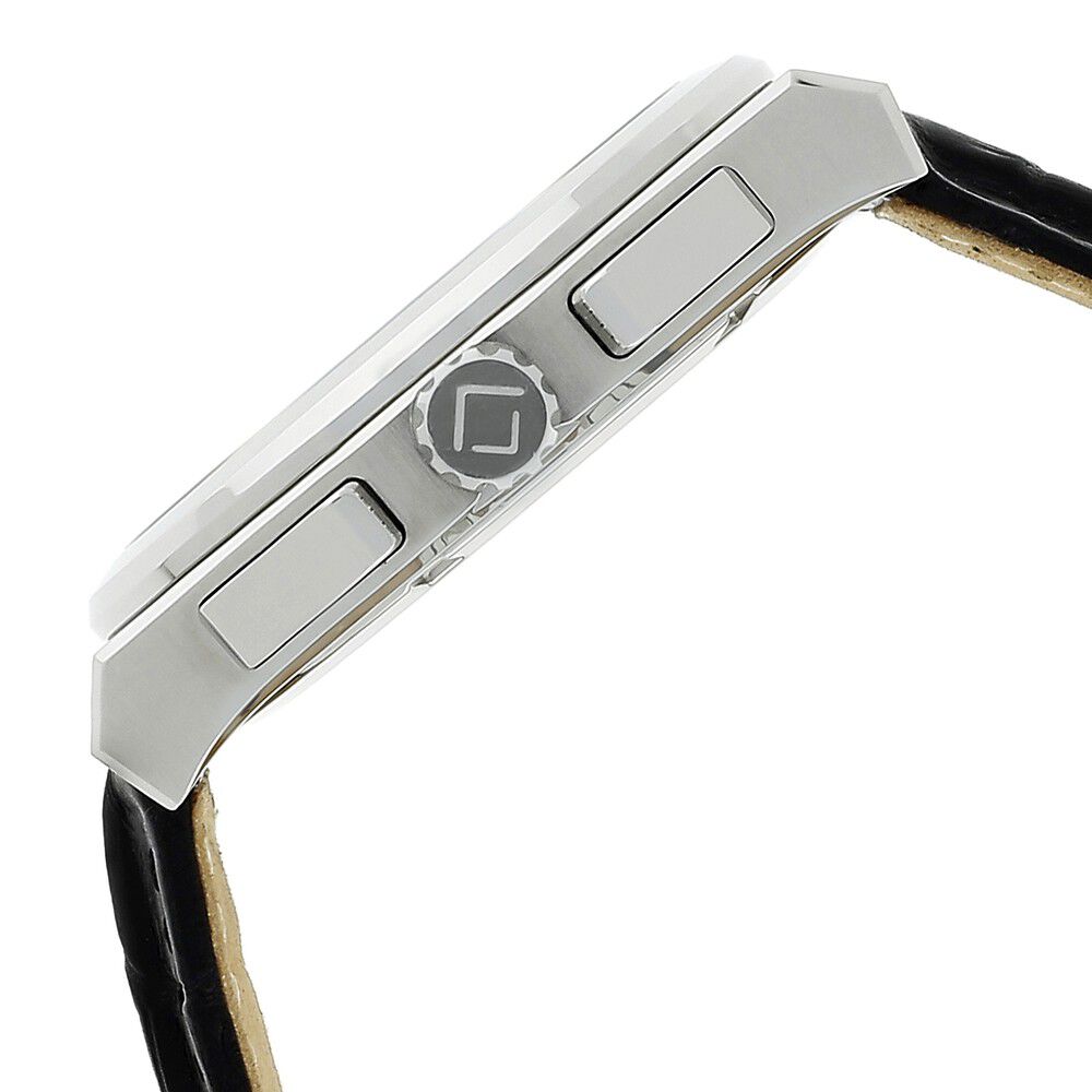 Buy Online Xylys Swiss Chronograph Black Leather Strap and Grey