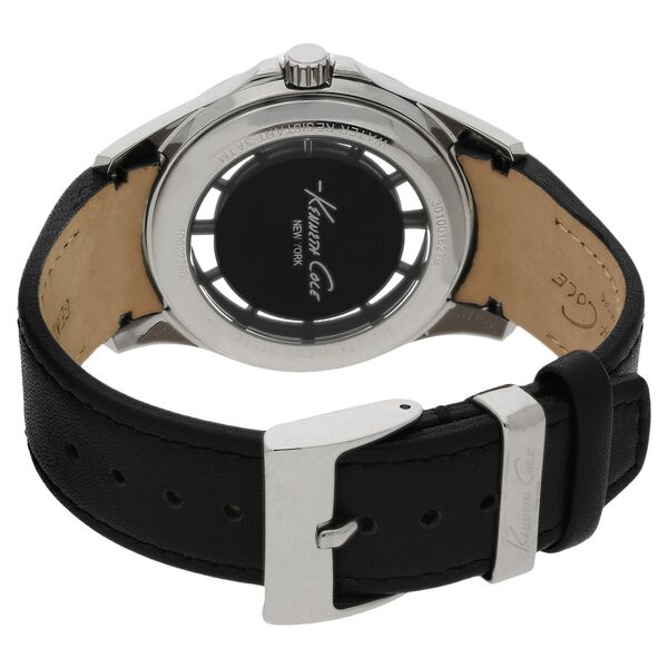 Kenneth Cole Quartz Analog Black Dial Leather Strap Watch for Men - image number 3