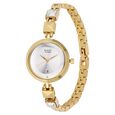 Titan Raga Viva Silver Dial Analog with Date Golden Metal Strap watch for Women - image number 2