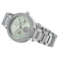 Titan Quartz Multifunction Green Dial Stainless Steel Strap Watch for Women - image number 2
