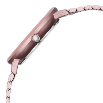 Vyb Bliss By Fastrack Quartz Analog Pink Dial Metal Strap Watch For Girls