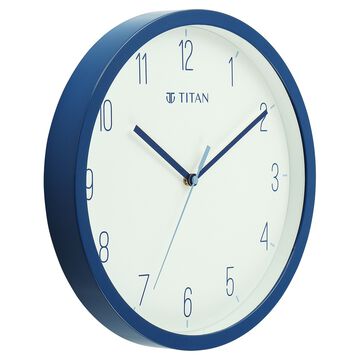 Titan Contemporary Colours Wall Clock - Blue 32 cm x 32 cm (Medium)