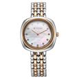 Titan Aura Quartz Analog White Mother Of Pearl Dial Rose Gold and Silver Stainless Steel Strap Watch for Women - image number 0