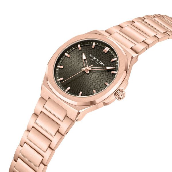 Kenneth Cole Quartz Analog Grey Dial Stainless Steel Strap Watch For Men - image number 3