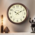 Titan Classic 42 cm Off-White Wall Clock: Silent Serenity - image number 0