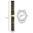 20 mm Black & Golden Ceramic & Metal Strap for Men - image number 3