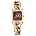 Vyb Prodigy By Fastrack Quartz Analog Maroon Dial Rose Gold Metal Strap Watch For Girls - image number 0