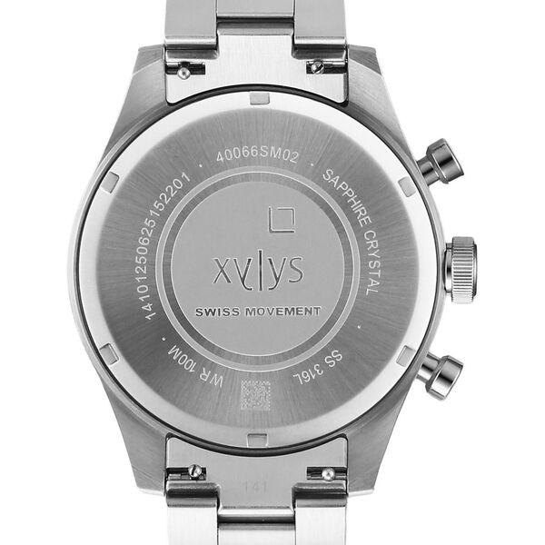 Xylys Aurelius Quartz Chronograph Ice Blue Dial T Stainless Steel Strap Watch For Men - image number 6