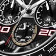 Ducati Quartz Chronograph Black Dial Red Silicone Strap Watch For Men - image number 3