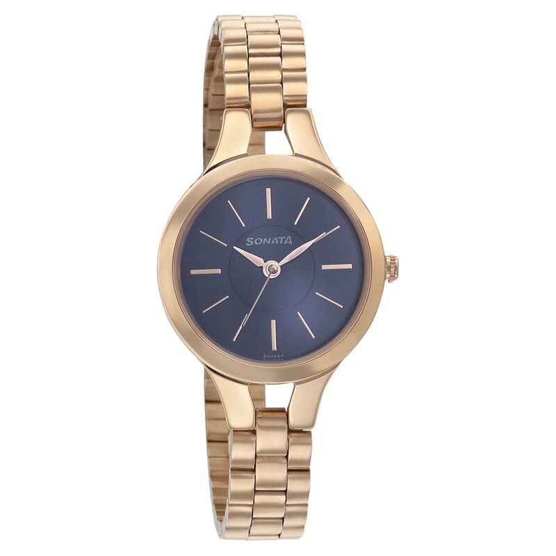 Sonata Blush Blue Dial Women Watch With Stainless Steel Strap - image number 0